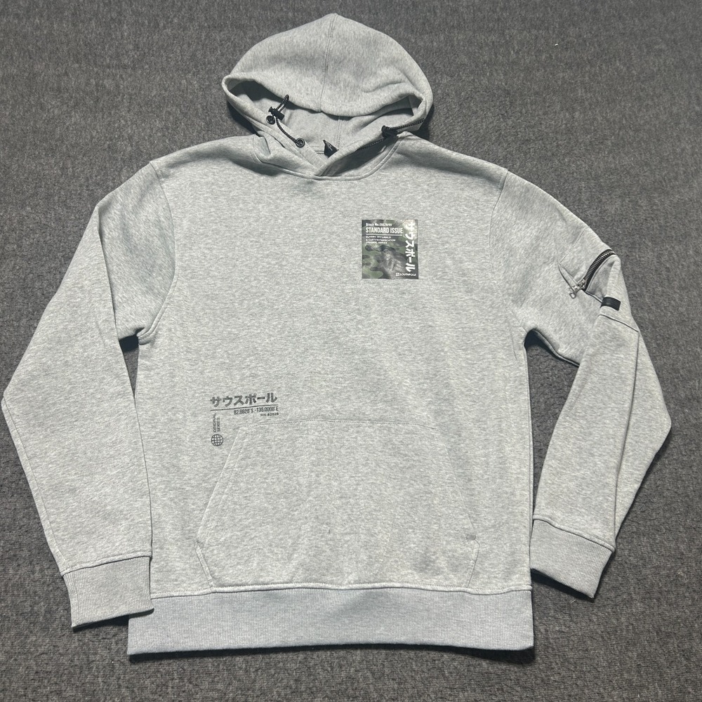 Southpole Standard Issue Hoodie Mens Medium Pullover Gray Sweatshirt